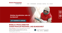 Desktop Screenshot of mobile-strahlarbeiten.de