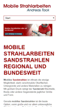Mobile Screenshot of mobile-strahlarbeiten.de
